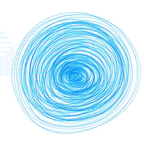 Preview: Abstract blue drawn round elements for design