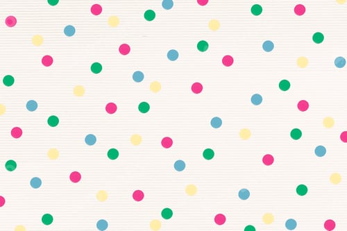 Preview: Confetti Dots on White Background, Birthday Party Concept