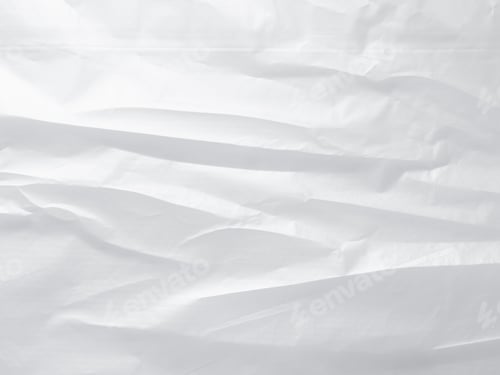 Preview: Plastic Paper Foil Silver Crumpled Wrap Film Cellophane White