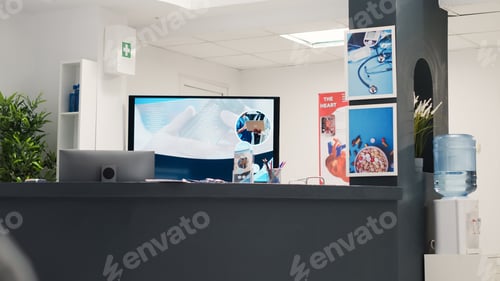 Preview: Empty front desk in medical clinic