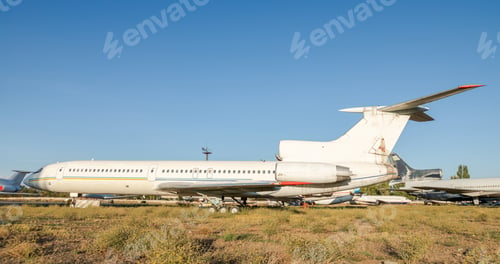 Preview: Disassembled plane in the aircraft graveyard