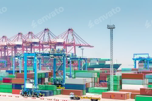 Preview: container port closeup