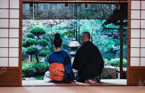 Preview: Senior couple lifestyle moments in a traditional japanese house