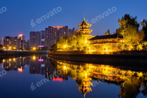 Preview: Wangjiang Pavilion in Wangjianglou park. Chengdu, Sichuan, China
