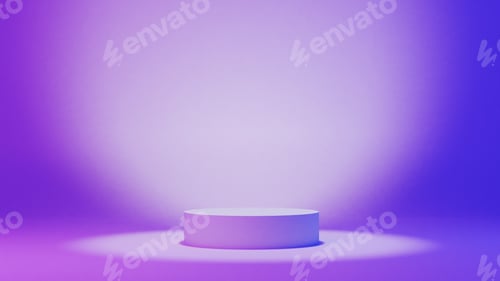Stand for an object on neon background