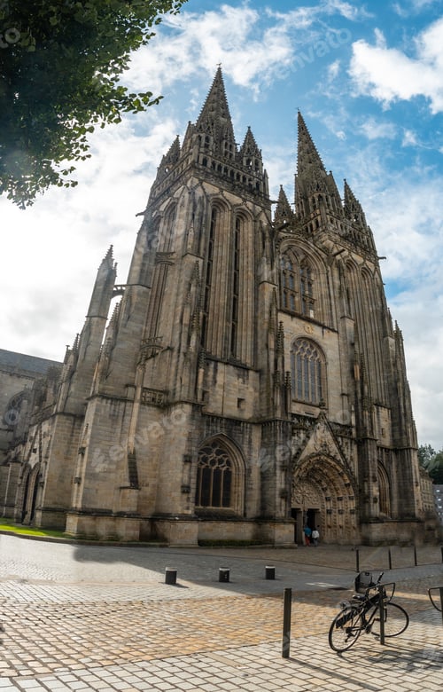 Preview: Saint Corentin Cathedral, the medieval village of Quimper in the Finisterre department