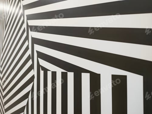 Abstract Black and White Striped Pattern Background