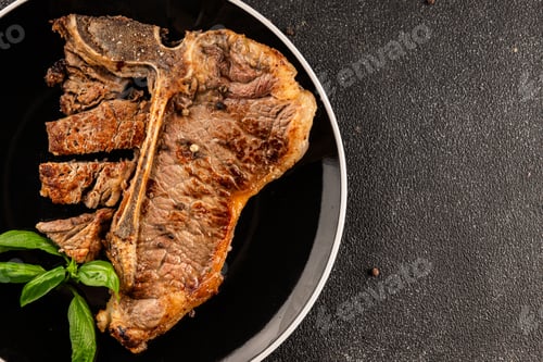 Preview: t-bone steak roast cut of meat juicy roast beef tasty snack fresh delicious gourmet food background
