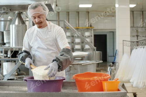 Preview: Preparing Cheese in Commercial Dairy Facility with Hygiene Gear