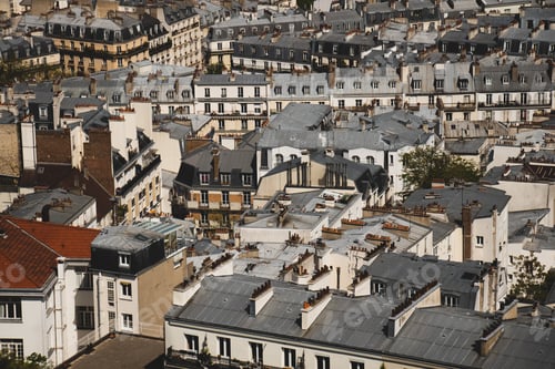 Preview: Aerial view of Paris business district