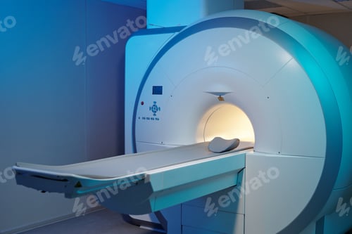 Preview: New large mri scan equipment with long table