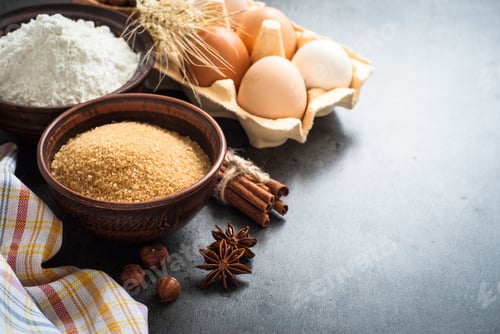 Preview: Ingredients for cooking bakin