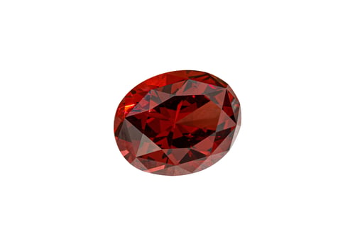 Preview: Vivid Garnet Gemstone with Oval Cut