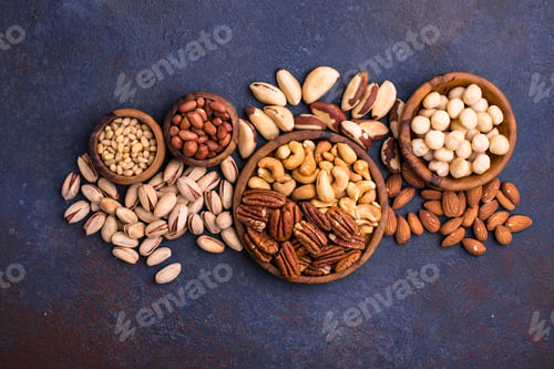 Preview: Almonds, pecan, macadamia, pistachio, and cashew