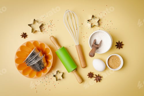 Preview: Baking or cooking background.