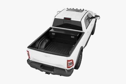 Preview: White Pickup Truck with Toolbox