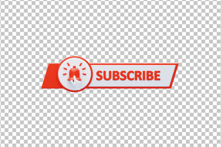 Preview: YouTube Subscribe Button 3D Icon