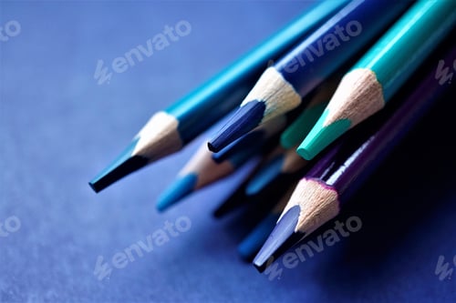 Preview: Colors, Design, Draw, Art, Colorful, Pencils, Backgrounds, Blue