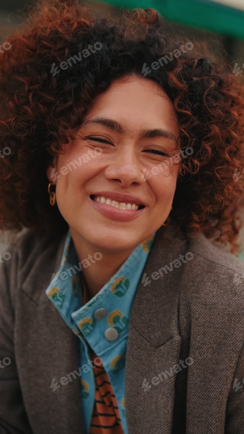 Preview: Joyful Business Casual Portrait Of Woman