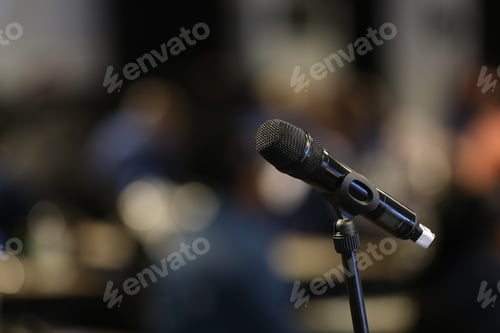Preview: Closeup shot of microphone