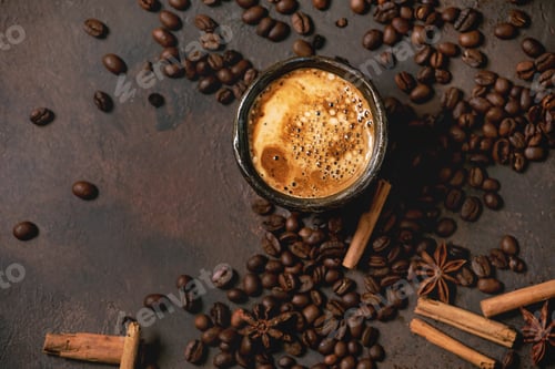 Preview: Black coffee with spices