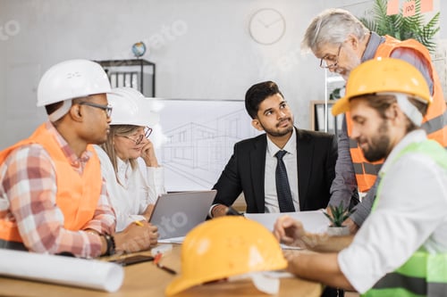 Preview: Focuse on protective hardhat.