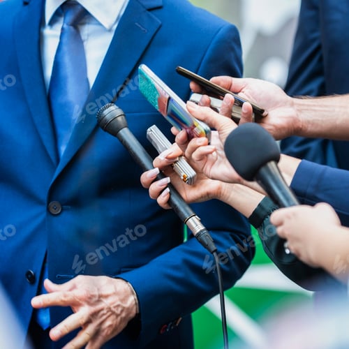 Preview: Media Interview. Journalists Interviewing Politician or Business