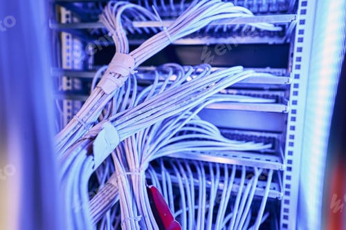 Preview: Structured network cabling infrastructure in server room