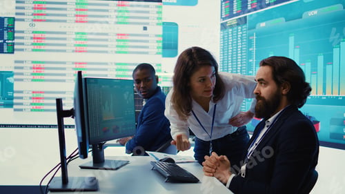 Preview: Irritated leader screaming at coworker after he failed to calculate expenditures