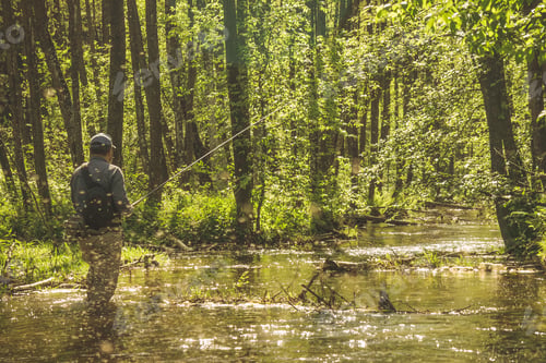 Preview: Fishing With Tenkara On A Small Creek. Flyfishing.