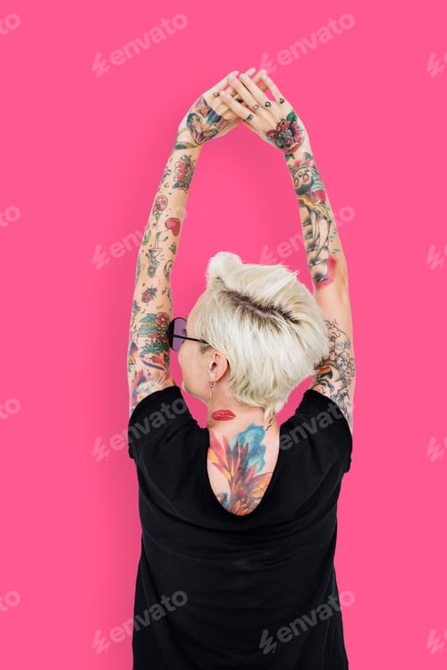 Preview: Tattoo Woman Style Glamour Alternative Lifestyle Concept