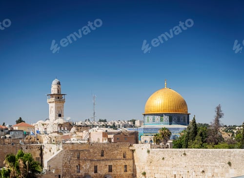 Preview: al aqsa mosque landmark in old town of jesuralem israel
