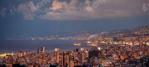 Preview: Evening Cityscape of Lebanon