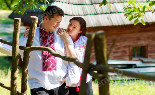 Preview: sets of Ukrainian traditional wreaths against the leaves background