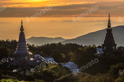 Preview: Pagodas in Doi Inthanon national park, Thailand