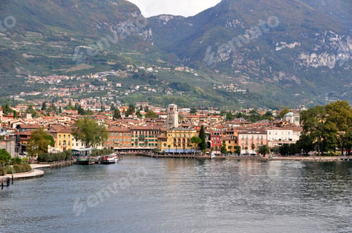 Preview: view of Riva del Garda at lake Garda, Trentino, Italy
