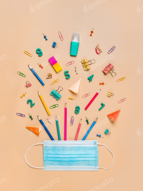 Visualização: Aprendizagem online de volta às aulas sobre o coronavírus covid-19