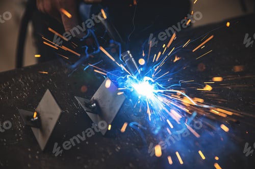 Preview: Sparks in metalworking.
