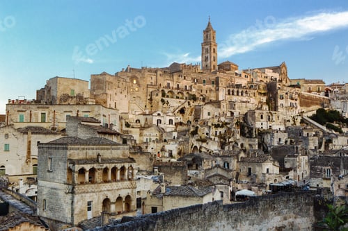 Preview: Scenic view of ancient city Matera in Basilicata, Italy