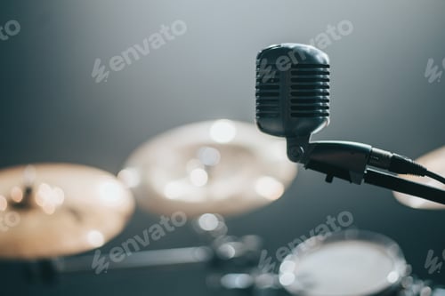 Preview: Microphone on a stage on a concert