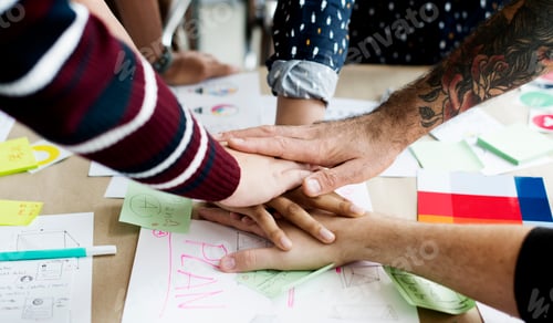 Preview: Group of people team support startup business