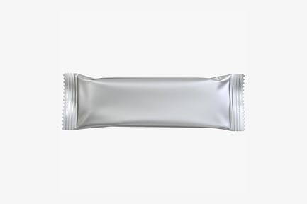 Preview: Silver Foil Food Bar Wrapper