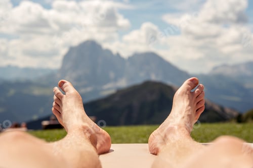 Preview: Relaxation in mountains with Italian mountain view.