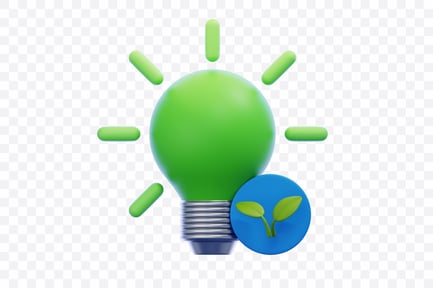 Preview: Eco Light Bulb with Leaf Accent