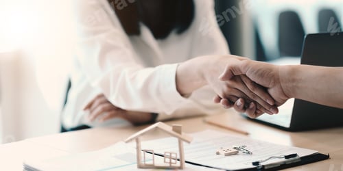 Preview: Business handshake and business people. Business executives to congratulate the joint business
