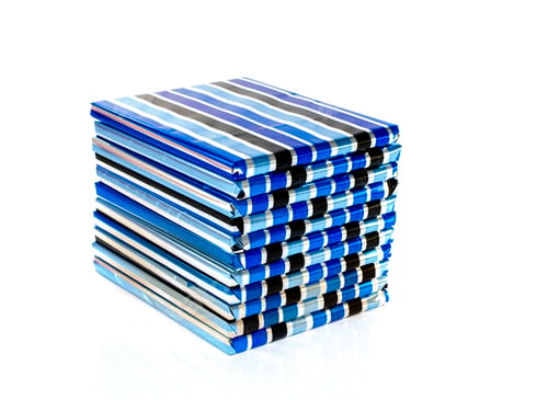 Preview: stack of presents on white background