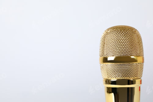 Preview: Concept of New Year party, karaoke New Year party, space for text