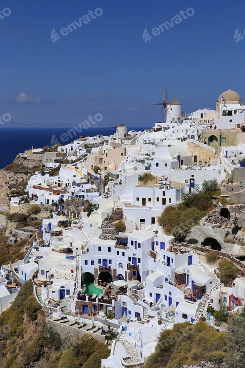 Preview: View of Oia village on Santorini island, Greece