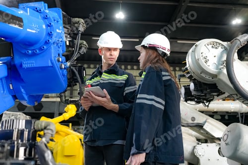 Preview: Robotic Arm modern industrial technology. Automated production