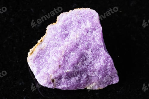 Preview: sample of raw phosphosiderite mineral on black